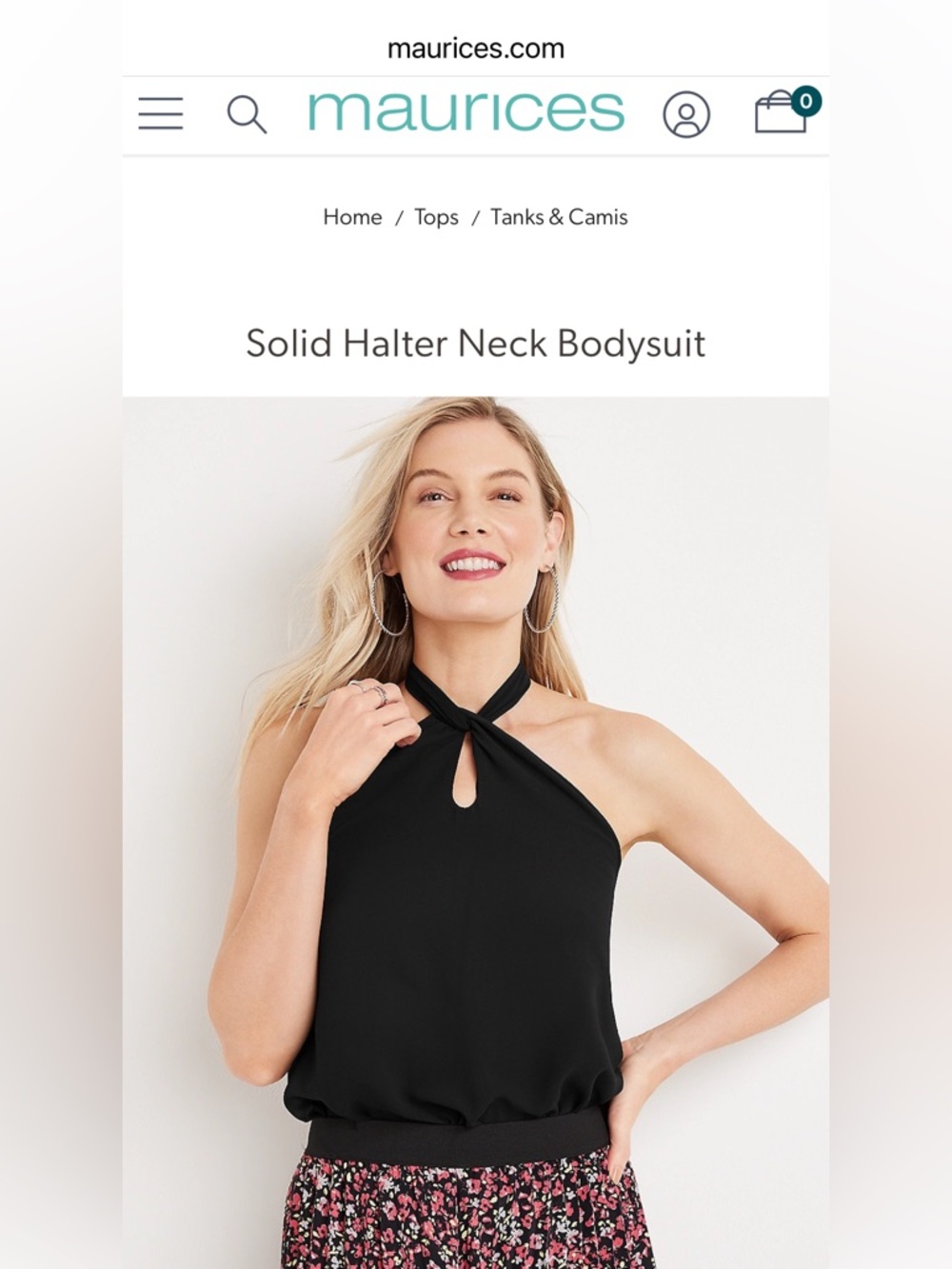 Maurices Classic Black Top